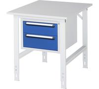 Mesa de trabajo con cajonera buck para debajo de la mesa con 2 cajones 1 x 150, 1 x 180 mm