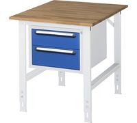 Mesa de trabajo con cajonera buck para debajo de la mesa con 2 cajones 1 x 150, 1 x 180 mm