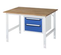 Mesa de trabajo con cajonera buck para debajo de la mesa con 2 cajones 1 x 150, 1 x 180 mm