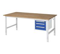 Mesa de trabajo con cajonera buck para debajo de la mesa con 3 cajones 1 x 90, 2 x 120 mm