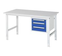 Mesa de trabajo con cajonera buck para debajo de la mesa con 3 cajones 1 x 90, 2 x 120 mm