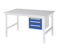 Mesa de trabajo con cajonera buck para debajo de la mesa con 3 cajones 1 x 90, 2 x 120 mm