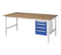 Mesa de trabajo con cajonera buck para debajo de la mesa con 4 cajones 1 x 90, 2 x 120, 1 x 140 mm