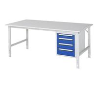 Mesa de trabajo con cajonera buck para debajo de la mesa con 4 cajones 1 x 90, 2 x 120, 1 x 140 mm