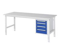 Mesa de trabajo con cajonera buck para debajo de la mesa con 4 cajones 1 x 90, 2 x 120, 1 x 140 mm