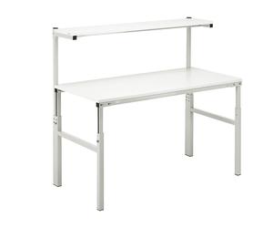 Mesa de trabajo con estante TPH Treston, ajuste de altura manual
