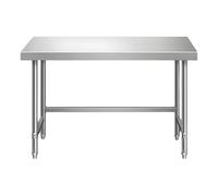 Mesa de trabajo de acero inoxidable para preparación de cocina, banco de trabajo comercial y estadística de picar, 39.4 x 15.7 x 31.5 pulgadas, ideal para restaurantes, hogares y hoteles