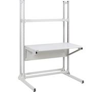 Mesa de trabajo de altura regulable Quick Edge Treston, H x A x P 1930 x 1200 x 700 mm