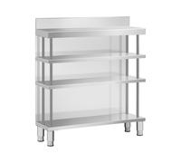 Mesa de trabajo de bar - acero inoxidable - 100 x 30 x 115 cm - Royal Catering