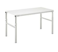 Mesa de trabajo de la serie TP Treston, mesa básica, regulable en altura manualmente