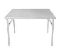 Mesa de trabajo Donened - Acero inoxidable 100 x 60 x 75 cm - Mesa de preparación y restauración plegable para cocinas, garajes, almacenes, bares