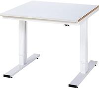 Mesa de Trabajo eléctrica Regulable en Altura, 1000 x 1000 x 720 - 1120 mm, Placa ES-28 mm