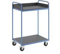 Mesa de trabajo MOBIL eurokraft pro, carga máx. 250 kg, 2 pisos
