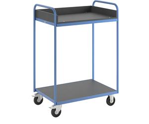 Mesa de trabajo MOBIL eurokraft pro, carga máx. 250 kg, 2 pisos