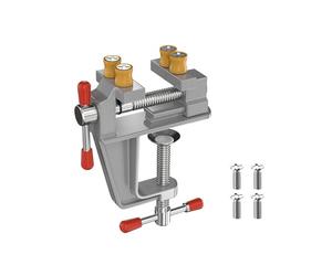 Mesa de trabajo para carpintería, tornillo de banco de trabajo, alicates fijos, fresado, prensa, abrazadera de apriete de mesa, herramienta de mano, tornillo de banco de aluminio