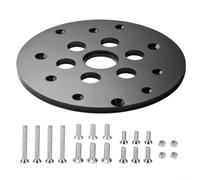 Mesa de trabajo para equipos de fresado con apertura central de 1-1/4 pulgadas para facilitar el posicionamiento del buje guía