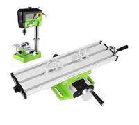 Mesa De Trabajo Para Fresadora Mini | Ejes X E Y Ajustables De Precisión | Soporte De Sujeción Y Ajuste Para Taladro - para Fresado Taladrado Corte Carpintería Metalistería Soldadura
