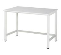Mesa de trabajo para puesto de trabajo modular Serie 900 RAU, altura 825 - 1025 mm, tablero de aglomerado con revestimiento MF