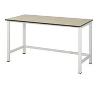 Mesa de trabajo para puesto de trabajo modular Serie 900 RAU, altura 825 - 1025 mm, tablero de MDF