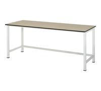 Mesa de trabajo para puesto de trabajo modular Serie 900 RAU, altura 825 - 1025 mm, tablero de MDF