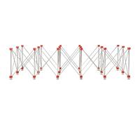 Mesa de Trabajo retráctil Plegable 300x120 cm con Ruedas - Alta Resistencia 700 kg - Transporte fácil y Montaje rápido