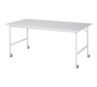 Mesa de trabajo, rodante tablero de melamina, grosor 22 mm, 30 x 30 mm
