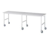 Mesa de trabajo, rodante tablero de melamina, grosor 22 mm, 60 x 30 mm