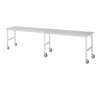 Mesa de trabajo, rodante tablero de melamina, grosor 22 mm, 60 x 30 mm