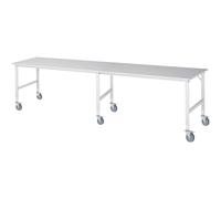 Mesa de trabajo, rodante tablero de melamina, grosor 22 mm, 60 x 30 mm