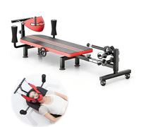 Mesa de tracción para estiramiento de columna vertebral, banco de descompresión portátil para aliviar el dolor lumbar y de cuello