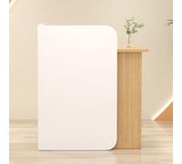 Mesa de tratamiento estético, escritorio de recepción, mostrador compacto para salones de belleza, pequeña oficina de salón de belleza, ideal para uso minorista, peluquería, spa y boutique de belleza.