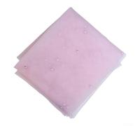 Mesa de tul rosa de 29 x 120 pulgadas, tela de gasa teñida a mano para decoración de recepción de boda, baby shower, centro de mesa de fiesta de vacaciones, manteles rústicos suaves con (rosa)