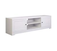 Miroytengo Mesa De TV Ottavia Mesa para Televisión 2 Puertas Estilo Contemporáneo Color Blanco 160 cm Mueble de Salón