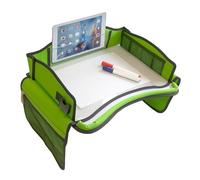 Mesa de Viaje para niños y Bandeja para Las Rodillas en el Coche - Mesa de Juegos/Mesa Infantil para el Asiento Trasero, avión, Tren, Mesa de Comedor - Superficie Lavable, Soporte para KD Essentials