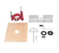 Mesa del Enrutador, Elevación del Enrutador Placa de Inserción del Enrutador con 0 a 47 Mm Rango de Elevación Elevador Elevador de Aluminio de Aluminio del Banco de Carpinter (GOLD)