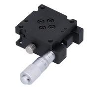 Mesa deslizante de ajuste RF A40, etapa de posicionamiento de ajuste fino con rotación de ±10°, 40x40 mm, plataforma de ajuste micrométrico, posicionamiento lineal manual, cuerpo de aleación de alum