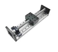 Mesa deslizante de doble riel con guía lineal SFU 1204/1605/1610, plataforma de husillo de bolas, plataforma de movimiento de eje XYZ, 2/4 deslizadores, máx. 80 kg(SFU1610 50x80 Table,Stroke 200mm)