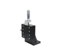 Mesa deslizante de eje Z de 50 x 50 mm, plataforma deslizante lineal de elevación y desplazamiento manual con guía de rodillo cruzado para máquinas CNC.