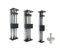 Mesa deslizante for fresadora eléctrica/manual SFU1605 con capacidad de carga de 40 kg, husillo de bolas, movimiento lineal, doble eje/eje óptico, robot de un solo eje.(Single,100mm Double Rail)