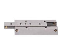 Mesa deslizante lineal, plataforma manual del eje X con guía de bolas, etapa de deslizamiento lineal en acero aleado Cr12, superficie de 20 x 45 mm para equipos de