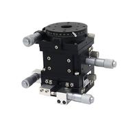 Mesa Deslizante LTP60-LM-2 De 60 X 60 Mm, Plataforma De Ajuste Fino De 4 Ejes Tipo V, Plataforma Lineal Manual, Corredera De Ajuste De Cojinetes