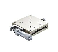 Mesa deslizante óptica de traducción de LBX70-L de eje X, etapa lineal de desplazamiento Manual de acero inoxidable de 70x70mm(LBX70-C)