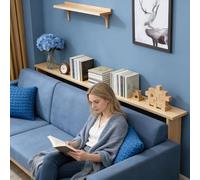 Mesa detrás del sofá Mesa auxiliar estrecha que ahorra espacio con herramientas de instalación, mesas consola de pie para libros/plantas verdes, entre sofás y pared(Color A,32x6x25in/80x15x65cm)