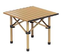 Mesa dobrável com Bolsa de armazenamento, portátil em alumínio, Mesa de piquenique com Altura ajustável, adequada para piqueniques, Pesca, campismo e Uso ao ar Livre. (53x53x50cm)