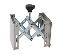 Mesa elevadora ajustable de acero inoxidable para carpintería, laboratorio y fresadora manual, plataforma de tijera de 100 x 100 x (45-150) mm