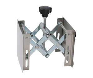 Mesa elevadora ajustable de acero inoxidable para carpintería, laboratorio y fresadora manual, plataforma de tijera de 100 x 100 x (45-150) mm