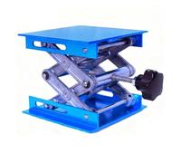 Mesa elevadora de tijera ajustable de acero inoxidable, soporte manual para gato de laboratorio para 5 a 25 kg, perfecto para proyectos de enseñanza, investigación y reparaciones de talleres