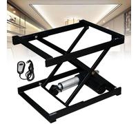 Mesa elevadora de tijera eléctrica ajustable, estación de trabajo hidráulica resistente con control remoto inalámbrico para escritorio de computadora, configuración ergonómica