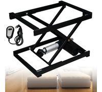 Mesa elevadora de tijera eléctrica, capacidad de 100 kg, control remoto inalámbrico, altura ajustable para manejo de materiales de almacén