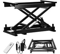 Mesa elevadora de tijera eléctrica con control remoto, capacidad de 151 kg, altura ajustable para manejo de materiales de almacén y fábrica